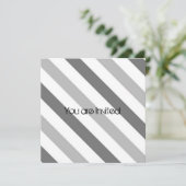 Invitation Magasin de bébé de Grey Stripe (Debout devant)