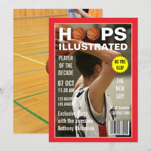 Invitation Magazine Celebrity Basketball Anniversaire photo