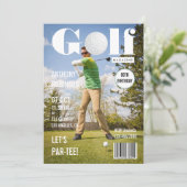 Invitation Magazine Celebrity Golf Anniversaire Photo (Debout devant)