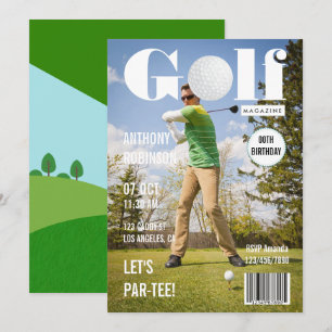 Invitation Magazine Celebrity Golf Anniversaire Photo
