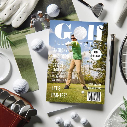 Invitation Magazine Celebrity Golf Anniversaire Photo