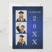 Invitation Magazine Cover Graduation Blue (Dos)