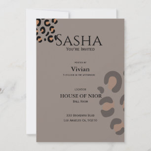 Invitation magazine de mode diva pour enterrement de vie de j