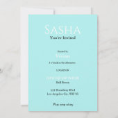 Invitation magazine de mode diva pour enterrement de vie de j (Dos)