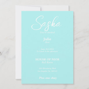 Invitation magazine de mode diva pour enterrement de vie de j