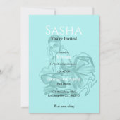 Invitation magazine de mode diva pour enterrement de vie de j (Dos)