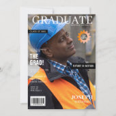 Invitation magazine d'ingénierie fête de remise des diplômes (Devant)