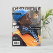 Invitation magazine d'ingénierie fête de remise des diplômes (Debout devant)