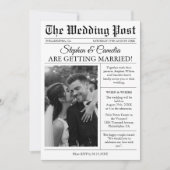 Invitation Magazine Editorial Journal Mariage Détails photo (Devant)