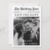 Invitation Magazine Editorial Journal Mariage Enregistrer la  (Devant)