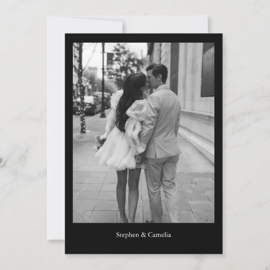 Invitation Magazine Editorial Journal Mariage Enregistrer la (Dos)