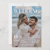 Invitation Magazine Editorial Journal Mariage Photo (Devant)