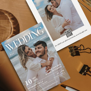 Invitation Magazine Editorial Journal Mariage Photo Invitat