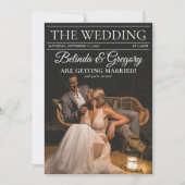 Invitation Magazine Editorial Journal Photos Mariage (Devant)