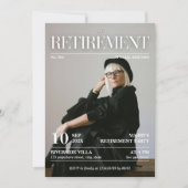 Invitation Magazine Éditorial Journal Retraite Photo (Devant)