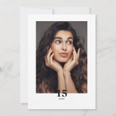 Invitation Magazine Editorial Journal Sweet 15 Photo (Dos)