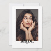 Invitation Magazine Fête des mariées de journal photo (Dos)