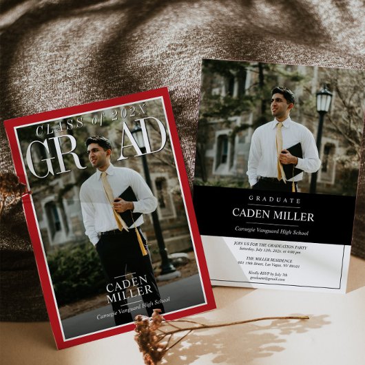 Invitation Magazine Journal Envoi d'un diplôme supérieur