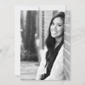 Invitation Magazine moderne - photo complète Diplôme photo (Dos)