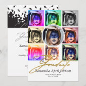 Invitation Magazine Pop Art Retro Diptych Graduation Photo (Devant / Derrière)