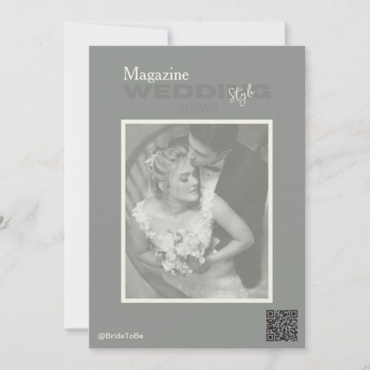 Invitation Magazine Vintage Wedding (Devant)