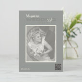 Invitation Magazine Vintage Wedding (Debout devant)