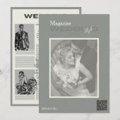 Invitation Magazine Vintage Wedding (Devant / Derrière)