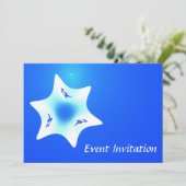 Invitation Magen Lavan (Étoile blanche) (Debout devant)