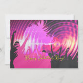 Invitation Magenta Disco Retro Galentine Diner Fête Brunch (Dos)