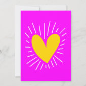 Invitation Magenta & Gold Luxueux Anniversaire Rétro (Dos)