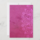Invitation Magenta Mandala Zen Rustic Corps Esprit Esprit (Devant)