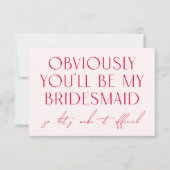 Invitation Magenta & Pink Serez-Vous Ma Proposition De Mineur (Devant)