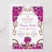 Invitation Magenta Russe Ouest Charro Cowboy Boots Quince (Devant)