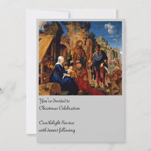 Invitation Magi Adoration Baby Jesus (Devant)