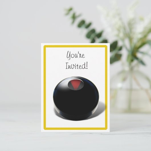 Invitation Magic 8 Ball ( Ajouter Votre Réponse) (Debout devant)