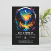 Invitation Magic Adventure Await Grove Birthday (Debout devant)