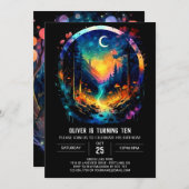 Invitation Magic Adventure Await Grove Birthday (Devant / Derrière)