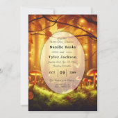 Invitation Magic Amber Forest Fairytale Mariage (Devant)