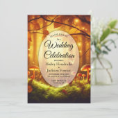 Invitation Magic Amber Forest Fairytale Mariage (Debout devant)