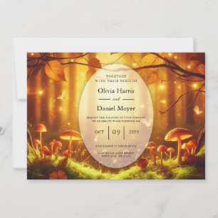 Invitation Magic Amber Forest Fairytale Mariage