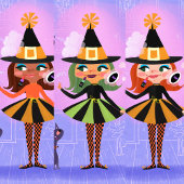 Invitation Magic Brown Hair sorcière Lavande et rose do-it-yo