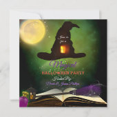 Invitation Magic Casquette & Magic Spell Book Whimsical Fun P (Devant)