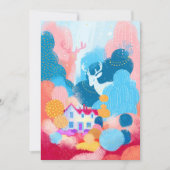 Invitation Magic Deer, mignonne House et un petit canard (Devant)