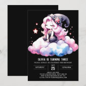 Invitation Magic Dreamy Wizard Anniversaire (Devant / Derrière)