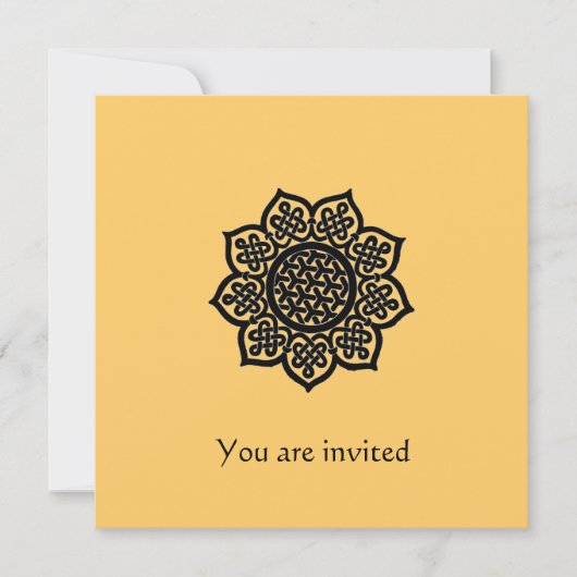 Invitation MAGIC EVENT papier d'or métallique (Devant)