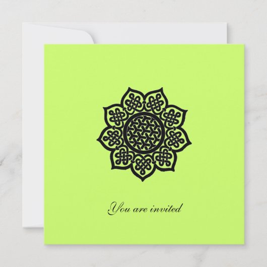 Invitation MAGIC EVENT papier d'or métallique (Devant)