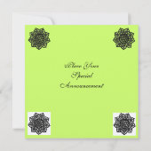 Invitation MAGIC EVENT papier d'or métallique (Dos)