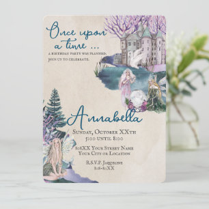 Invitation Magic Fairytale Dream Castle et Fairies