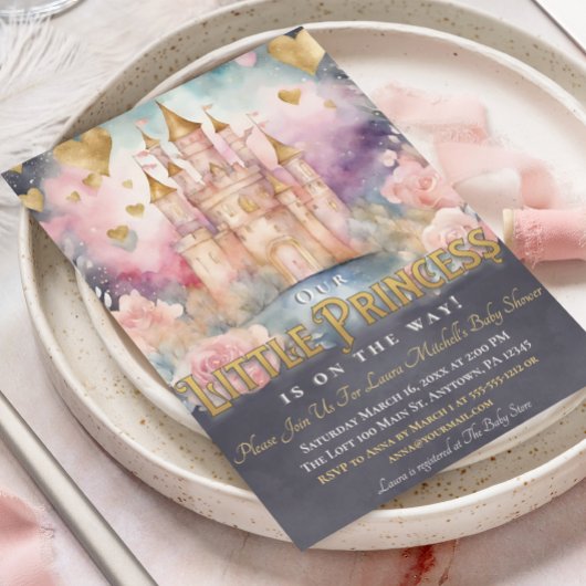 Invitation Magic Fairytale Princess Baby shower Sprinkle