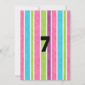 Invitation Magic fête d'anniversaire Fille Magicien (Dos)